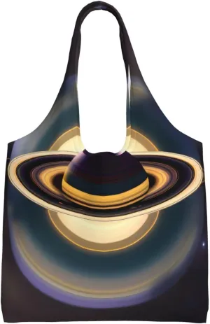 Beautiful Saturn Printed Shoulder Bag - Suitable for sturdy canvas bags, shopping bags