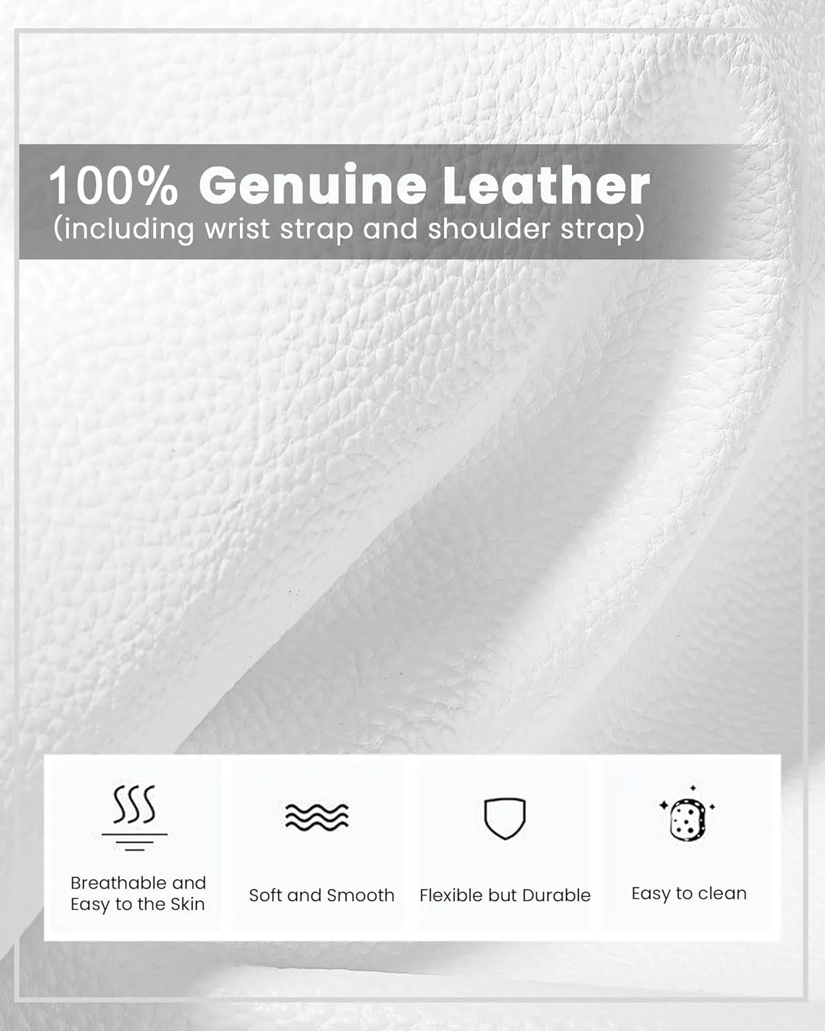 befen Genuine Leather Wristlet Clutch Wallet Purses Small Crossbody Bags for Women with RFID Blocking Card Slots