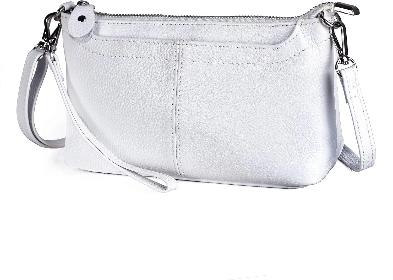 befen Genuine Leather Wristlet Clutch Wallet Purses Small Crossbody Bags for Women with RFID Blocking Card Slots