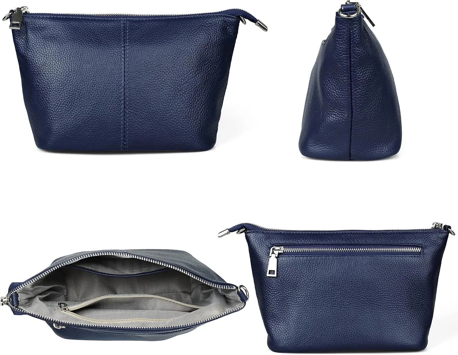 befen Genuine Leather Wristlet Clutch Wallet Purses Small Crossbody Bags for Women with RFID Blocking Card Slots