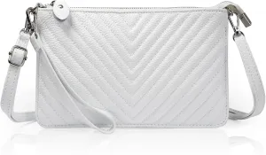 befen Genuine Leather Wristlet Clutch Wallet Purses Small Crossbody Bags for Women with RFID Blocking Card Slots