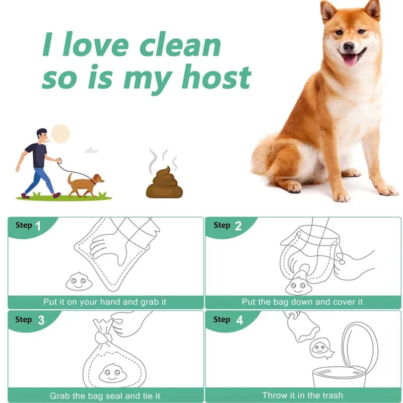 Biodegradable Leakproof Dog Poop Bag