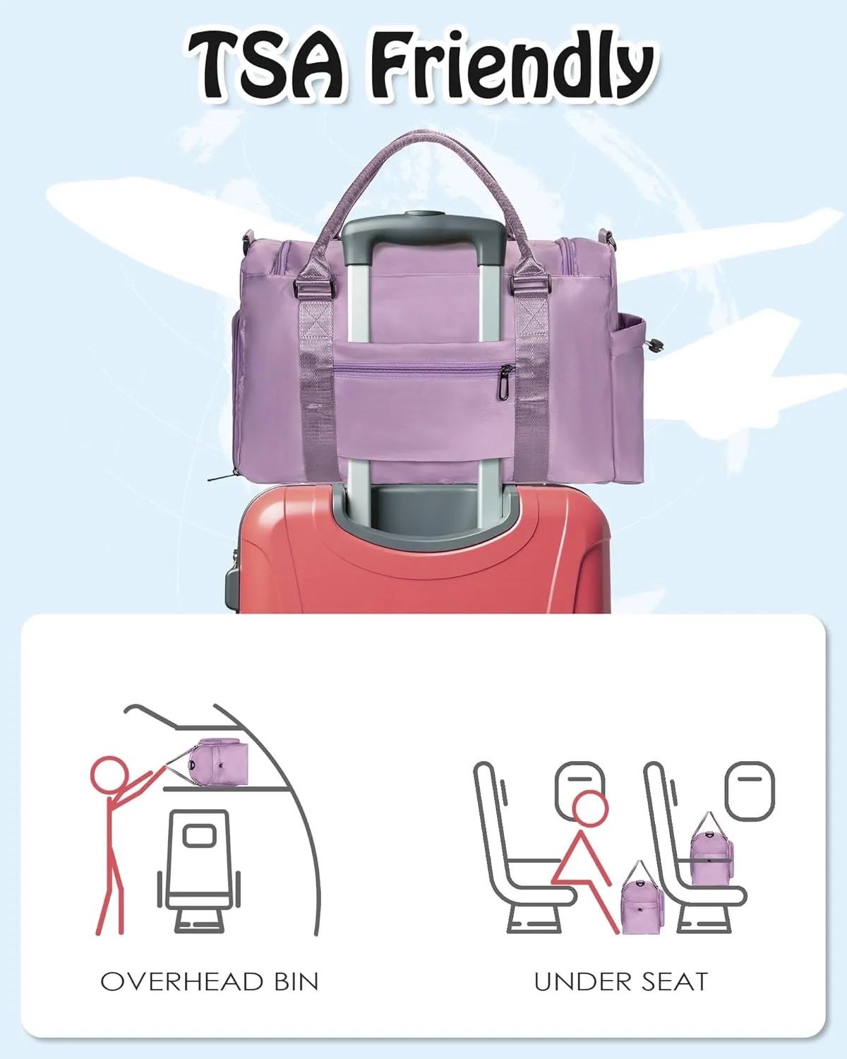 Birthday Gifts for 8 9 10 11 12 13 14 15 16 Year Old Teen Girls Kids Gifts, Kid Duffle Bag Girls, Overnight Bag for Teen Girls Sleepover Bag, Daughter Gifts from Mom