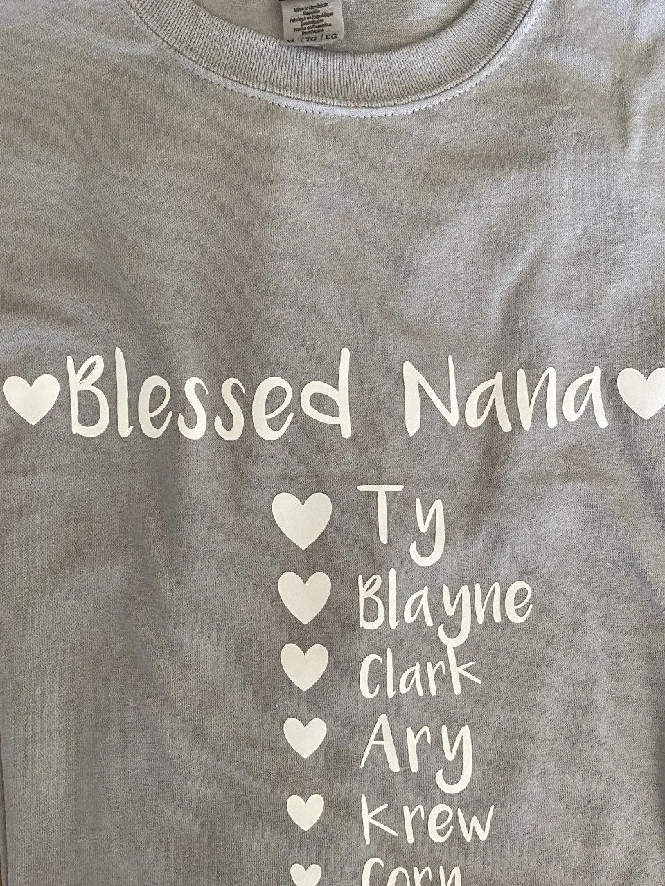 Blessed Grandma Nana Mom Dad Gramma Grandpa Grampa Uncle Aunt Sister Brother Family Gift Shirt tshirt tes shirt t-shirt Christmas