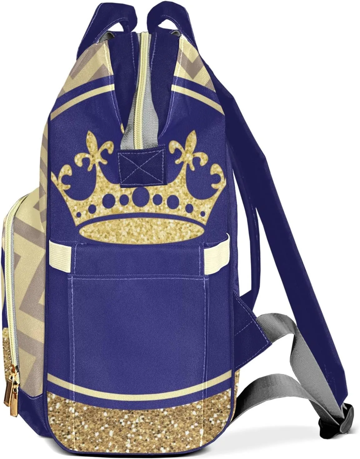 Blue Gold Diaper Bags Customized Mummy Nursing Casual Daypack Hiking Camping Baby Bags for Mom