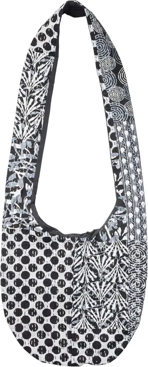 Bops Handcrafted, Unique, Kantha Fabric Sling Bag, Ladies Purse, Crossbody Boho Bag, Shopping Bag, Travel, for Women
