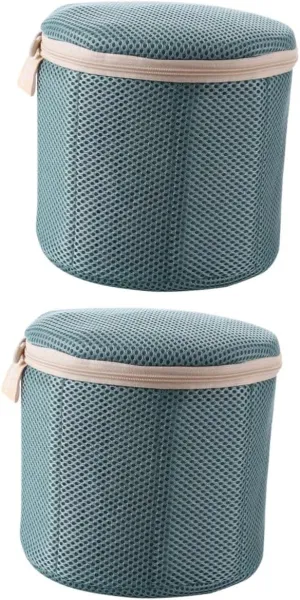 Cabilock 1pc Reusable Washing Net Bag Mesh Laundry Bag with Fixed Zip for for Washing Bras and Underwear Against Deformation