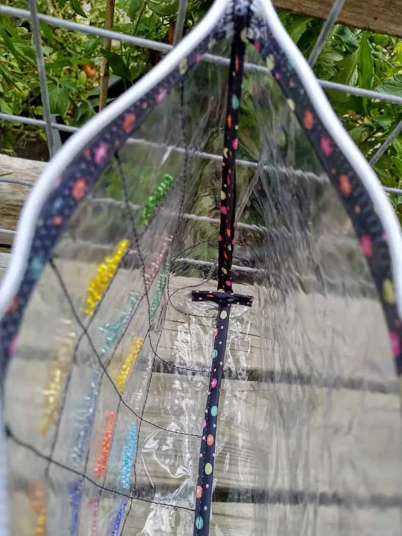 Can You See Me clear vinyl quilted pouch (  video)