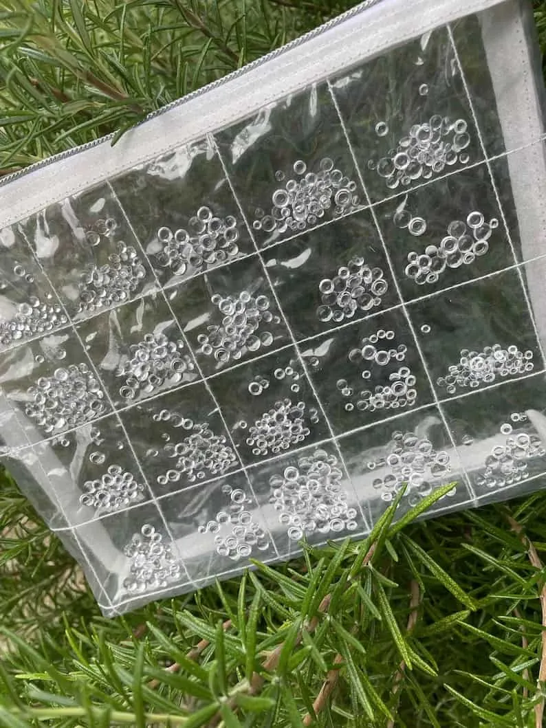 Can You See Me clear vinyl quilted pouch (  video)