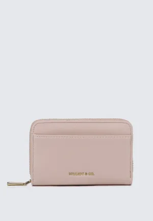 Candy Delight Zip Around Small Wallet  (Light Coral)