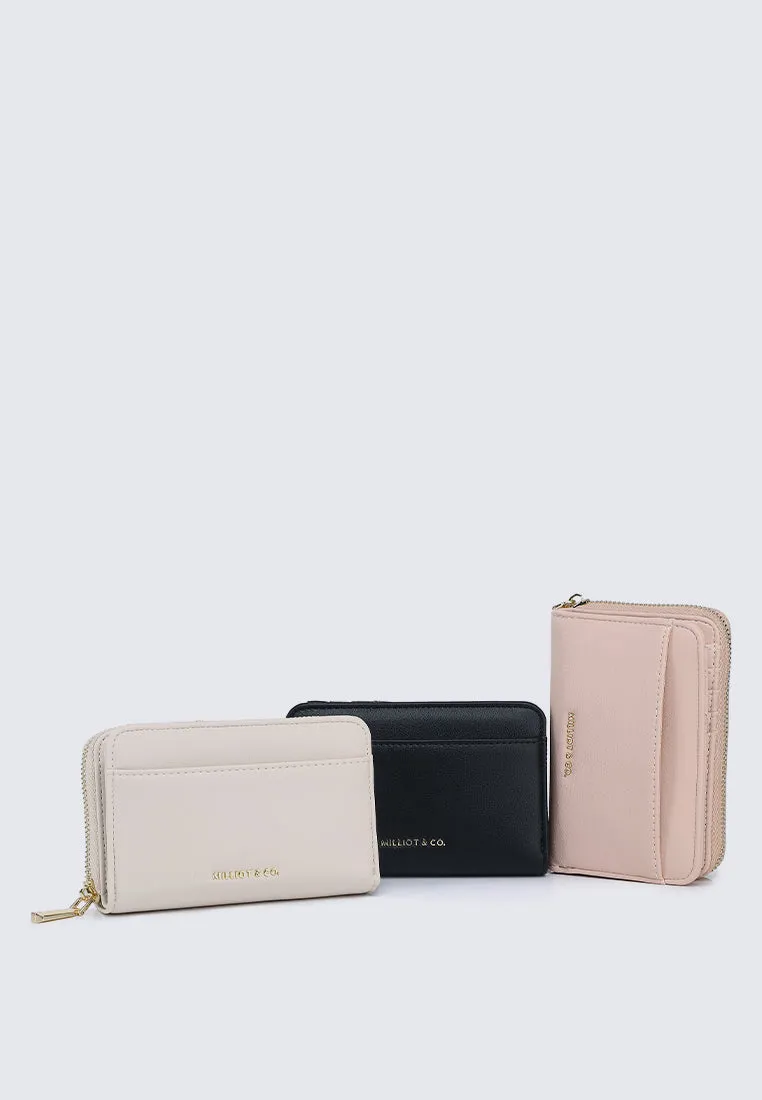 Candy Delight Zip Around Small Wallet  (Light Coral)