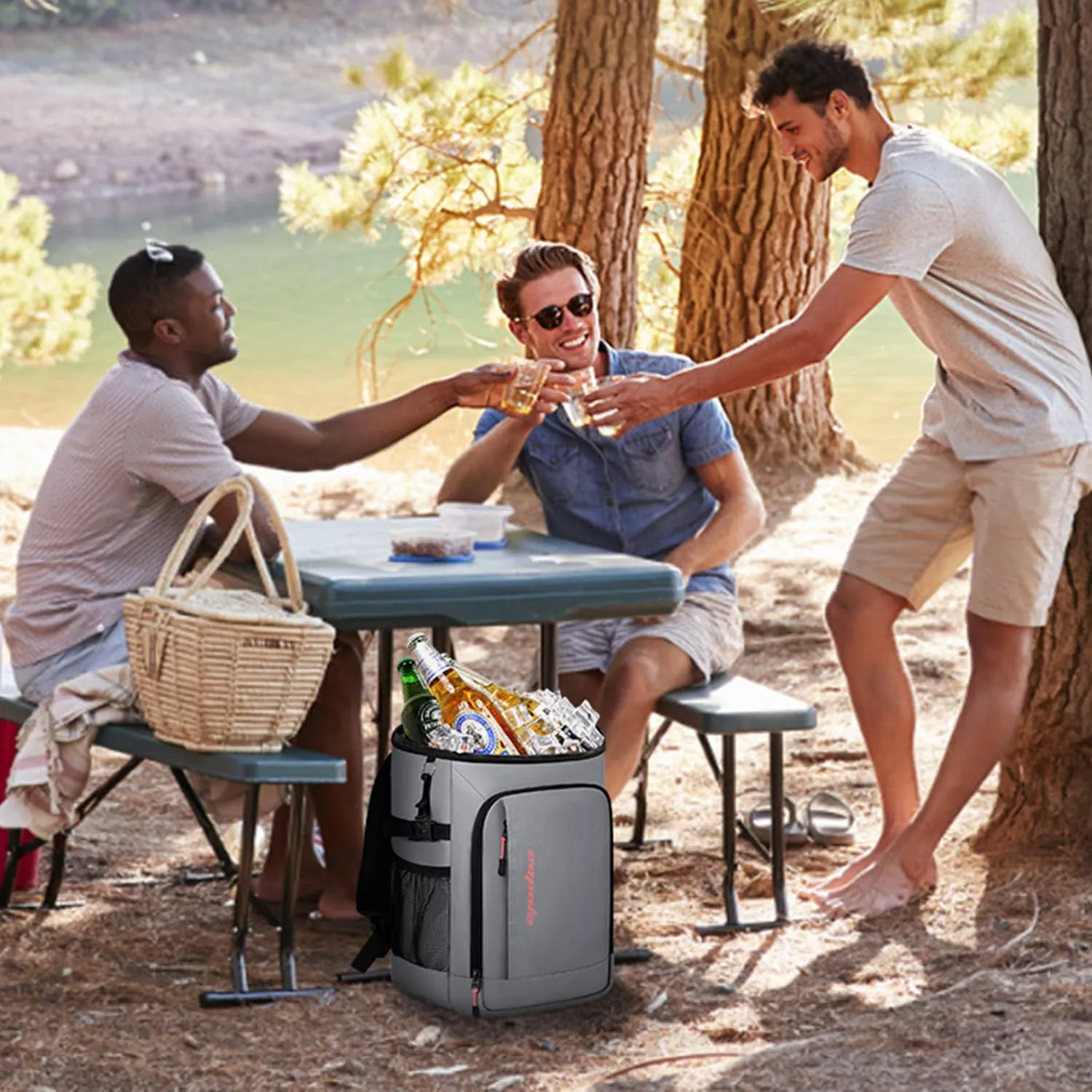 Capolo 36/45 Cans Cooler Backpack Insulated Waterproof for Women Men Lunch Backpack Coolers Leak Proof Soft Cooler Bags