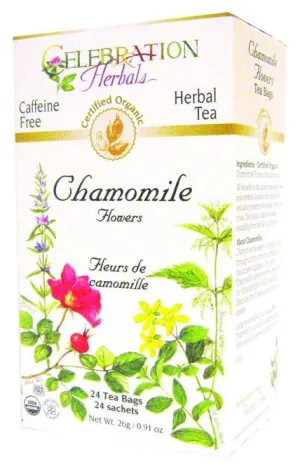 Celebration Herbals Chamomile Flowers Organic 24 Tea Bags