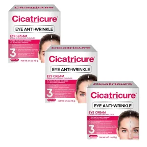 Cicatricure Blur & Filler Anti-Wrinkle Eye Treatment: Advanced Formula for Fine Lines, Under-Eye Bags & Skin Rejuvenation, Hydrating Eye Cream for Daily Use, 0.5 Oz (Pack of 3)