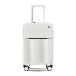 Clownfish Popstar Series Trolley Bags for Travel | Suitcase for Travel | Cabin Trolley Bags | Luggage Bags | 36 litres | White