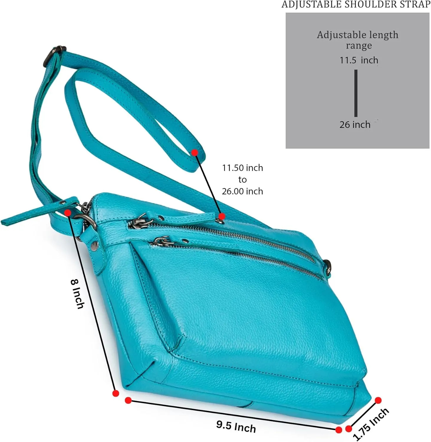 Cochoa Real Leather Soft Crossbody Bags for Women Small Purse Trendy Shoulder Sling Travel Crossover