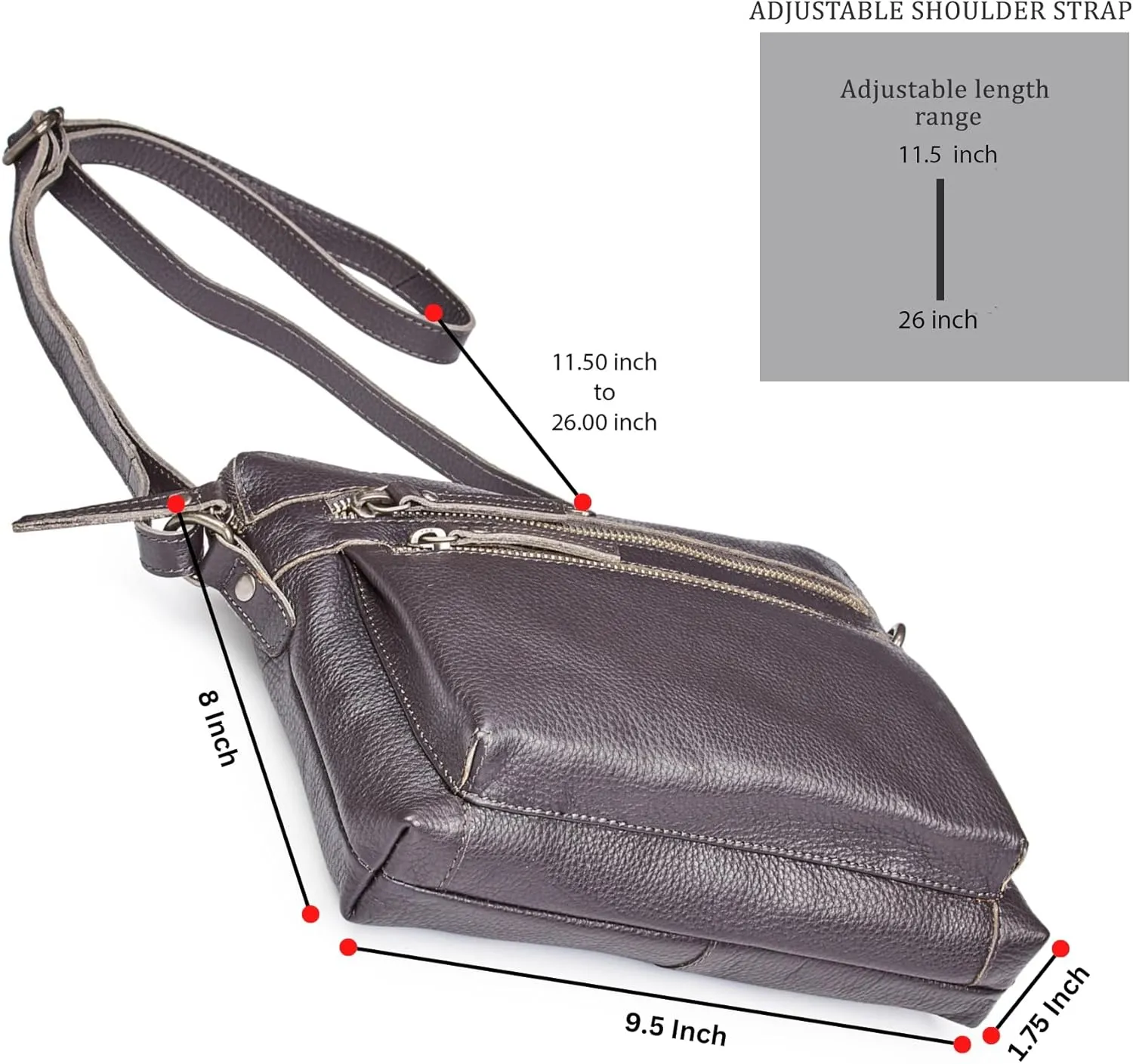 Cochoa Real Leather Soft Crossbody Bags for Women Small Purse Trendy Shoulder Sling Travel Crossover