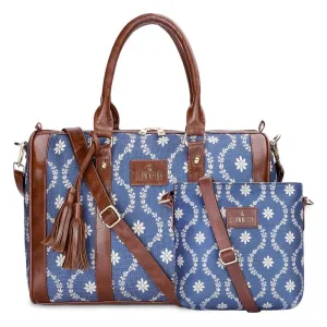 Combo: Lorna & Aahna Handbag & Sling Bag Set | Lightweight | 16L | Royal Blue