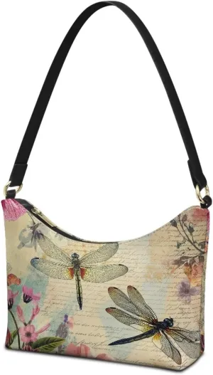 Crescent Shoulder Bags for Women Hobo Handbag Clutch Tote Bag Soft Underarm Purse with Zipper Closure
