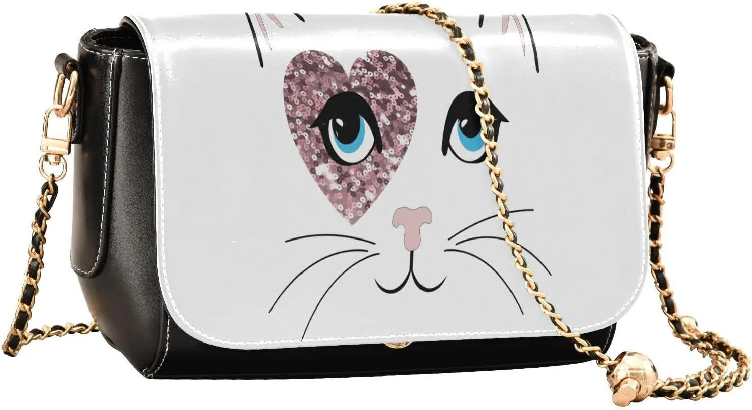 Crossbody Bags for Women Trendy Women's Black Shoulder Bag Small PU Leather Flap Cross Body Bag Handbags
