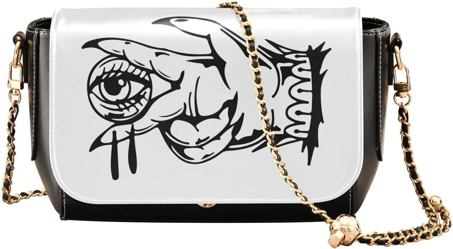 Crossbody Bags for Women Trendy Women's Black Shoulder Bag Small PU Leather Flap Cross Body Bag Handbags
