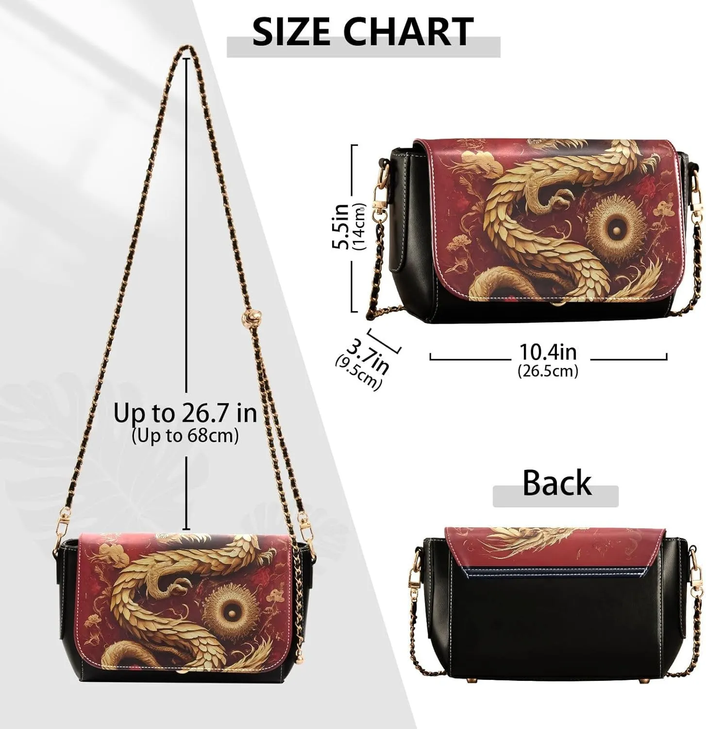 Crossbody Bags for Women Trendy Women's Black Shoulder Bag Small PU Leather Flap Cross Body Bag Handbags