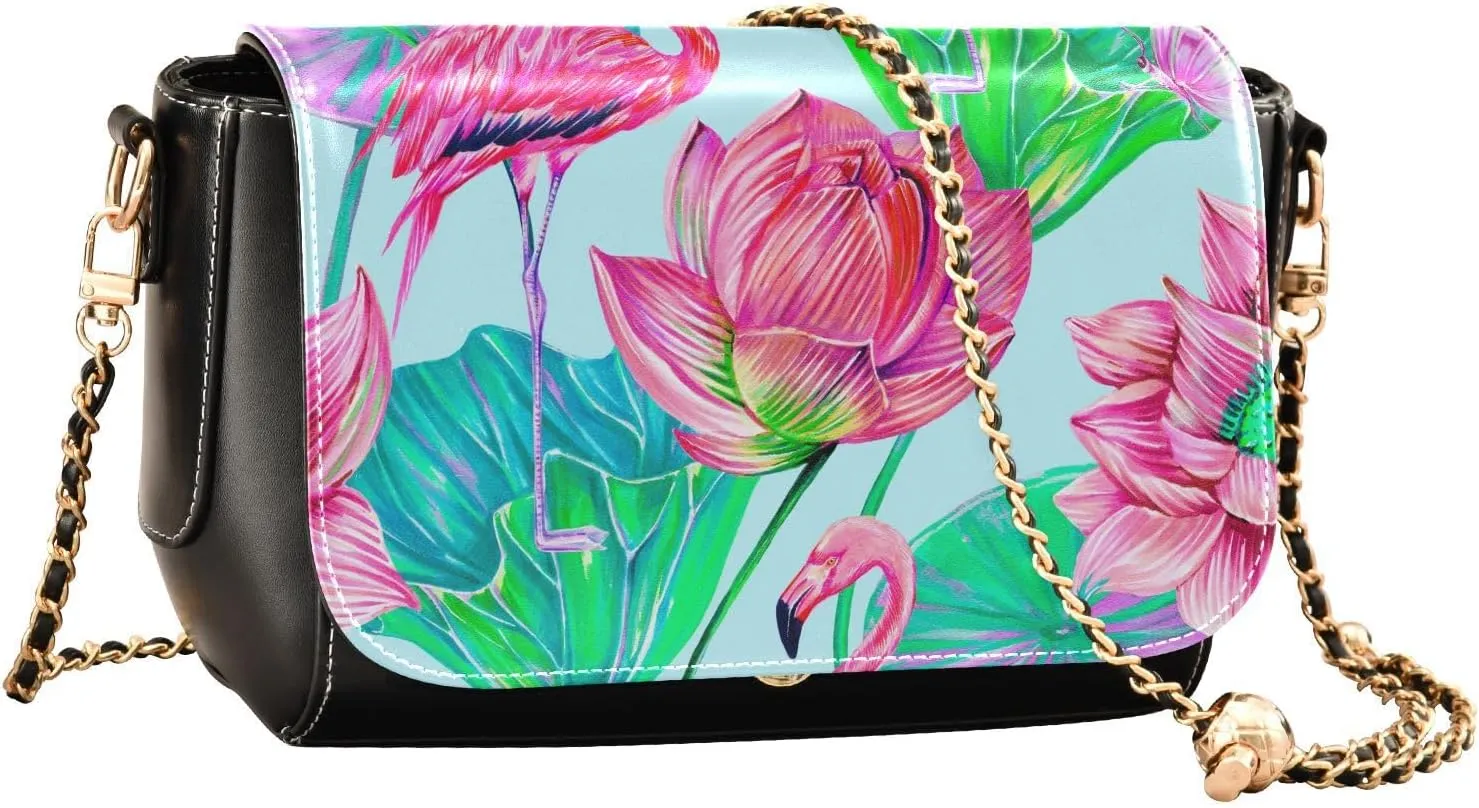 Crossbody Bags for Women Trendy Women's Black Shoulder Bag Small PU Leather Flap Cross Body Bag Handbags