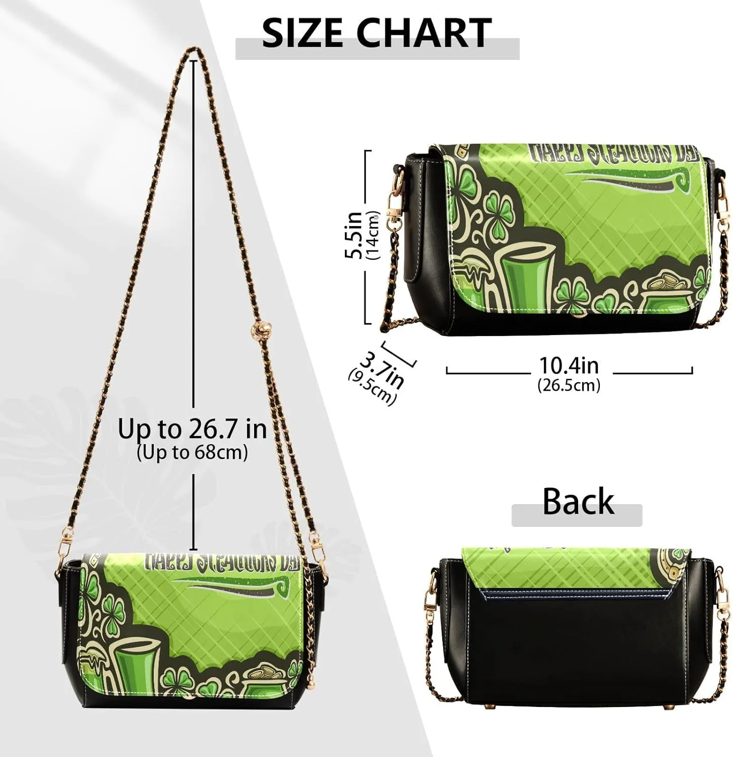 Crossbody Bags for Women Trendy Women's Black Shoulder Bag Small PU Leather Flap Cross Body Bag Handbags