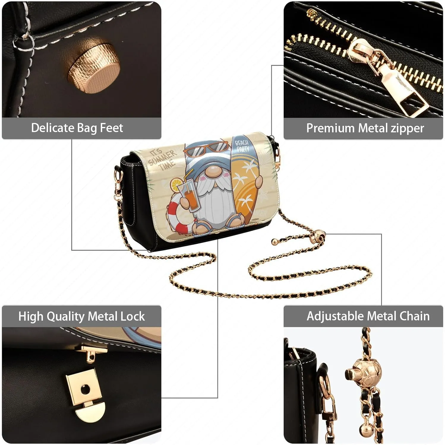 Crossbody Bags for Women Trendy Women's Black Shoulder Bag Small PU Leather Flap Cross Body Bag Handbags