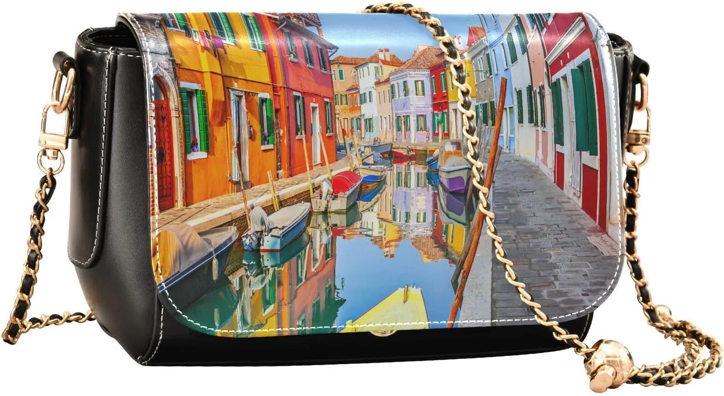 Crossbody Bags for Women Trendy Women's Black Shoulder Bag Small PU Leather Flap Cross Body Bag Handbags