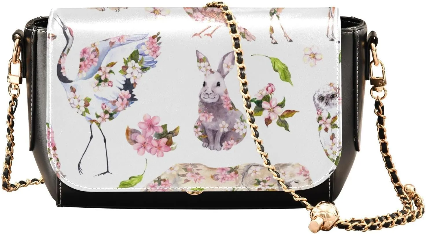 Crossbody Bags for Women Trendy Women's Black Shoulder Bag Small PU Leather Flap Cross Body Bag Handbags