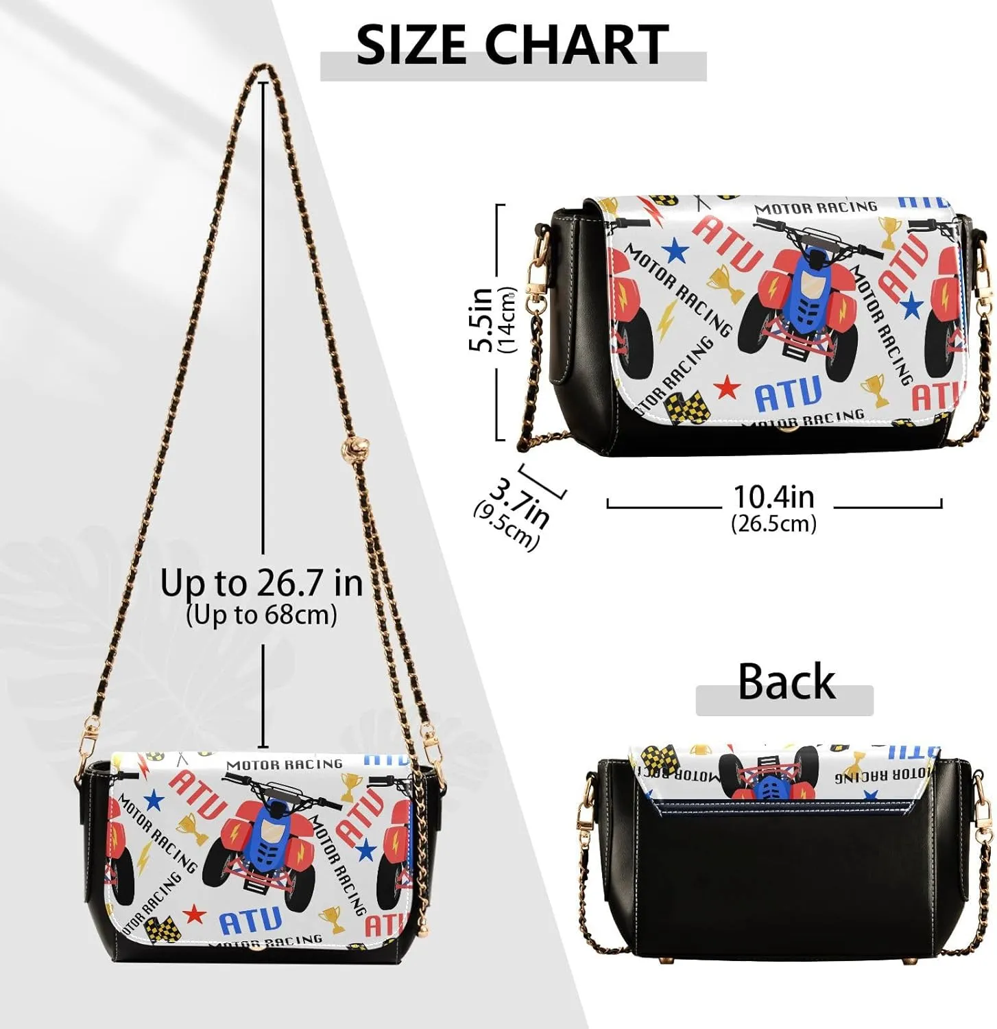 Crossbody Bags for Women Trendy Women's Black Shoulder Bag Small PU Leather Flap Cross Body Bag Handbags
