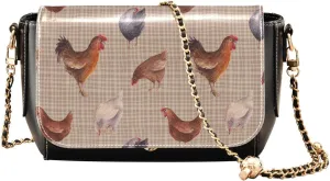 Crossbody Bags for Women Trendy Women's Black Shoulder Bag Small PU Leather Flap Cross Body Bag Handbags