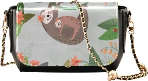 Crossbody Bags for Women Trendy Women's Black Shoulder Bag Small PU Leather Flap Cross Body Bag Handbags