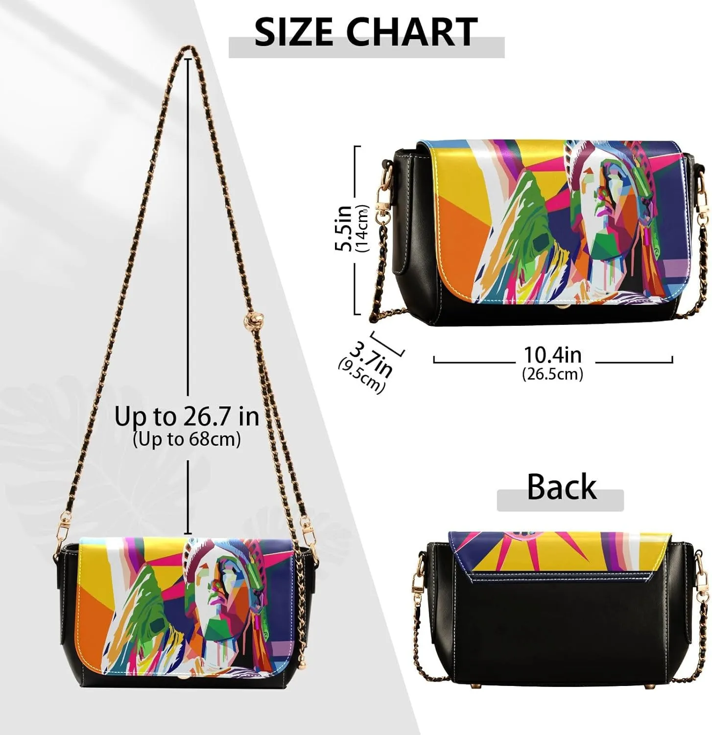 Crossbody Bags for Women Trendy Women's Black Shoulder Bag Small PU Leather Flap Cross Body Bag Handbags