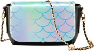 Crossbody Bags for Women Trendy Women's Black Shoulder Bag Small PU Leather Flap Cross Body Bag Handbags