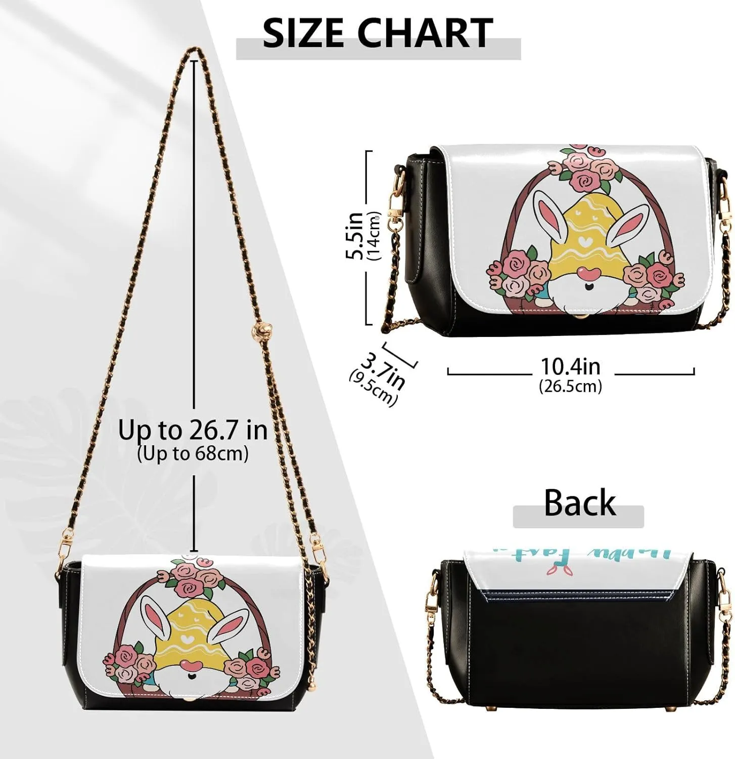 Crossbody Bags for Women Trendy Women's Black Shoulder Bag Small PU Leather Flap Cross Body Bag Handbags