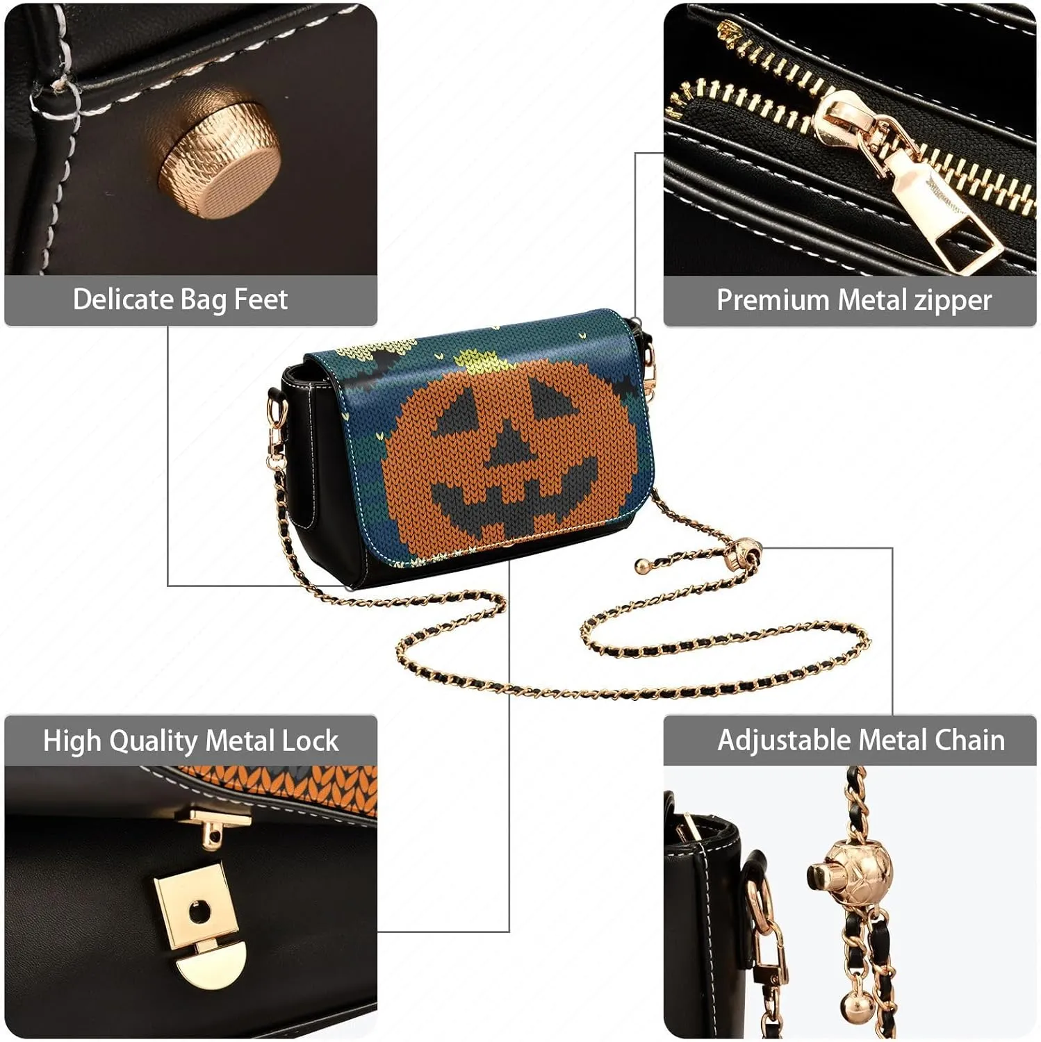 Crossbody Bags for Women Trendy Women's Black Shoulder Bag Small PU Leather Flap Cross Body Bag Handbags