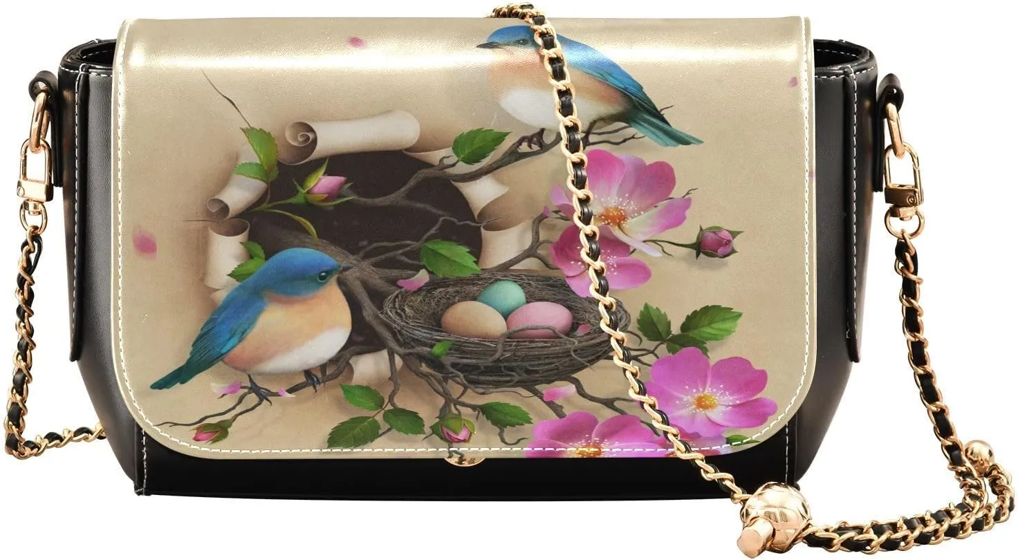 Crossbody Bags for Women Trendy Women's Black Shoulder Bag Small PU Leather Flap Cross Body Bag Handbags
