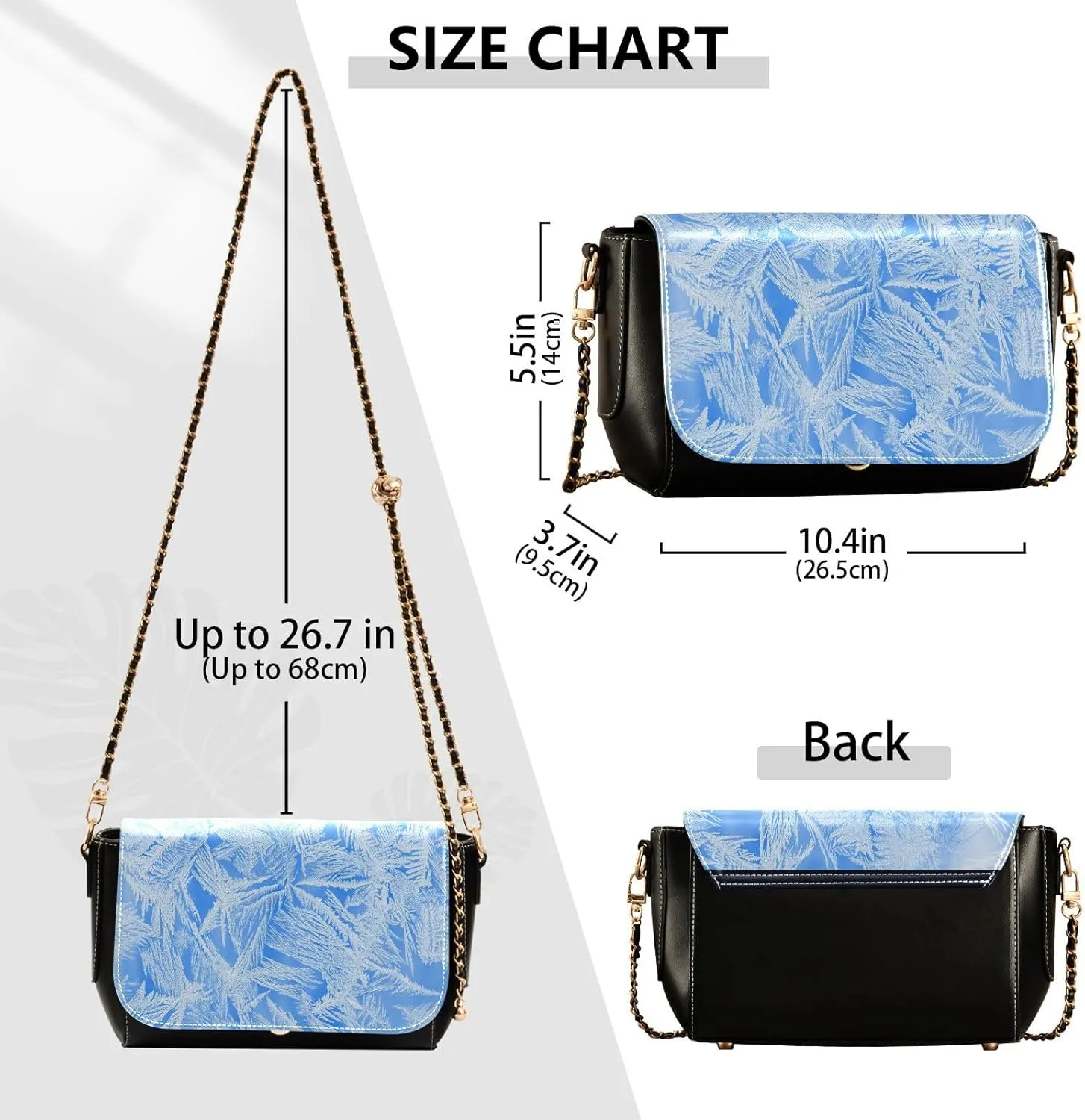 Crossbody Bags for Women Trendy Women's Black Shoulder Bag Small PU Leather Flap Cross Body Bag Handbags