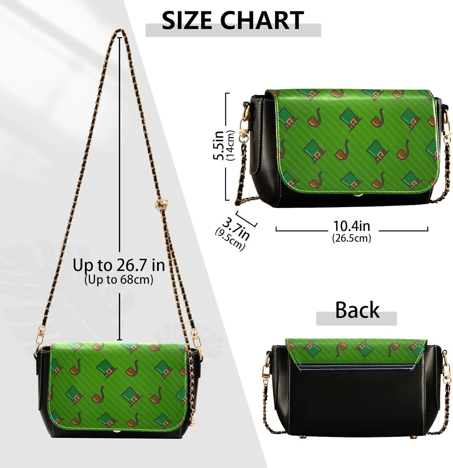 Crossbody Bags for Women Trendy Women's Black Shoulder Bag Small PU Leather Flap Cross Body Bag Handbags