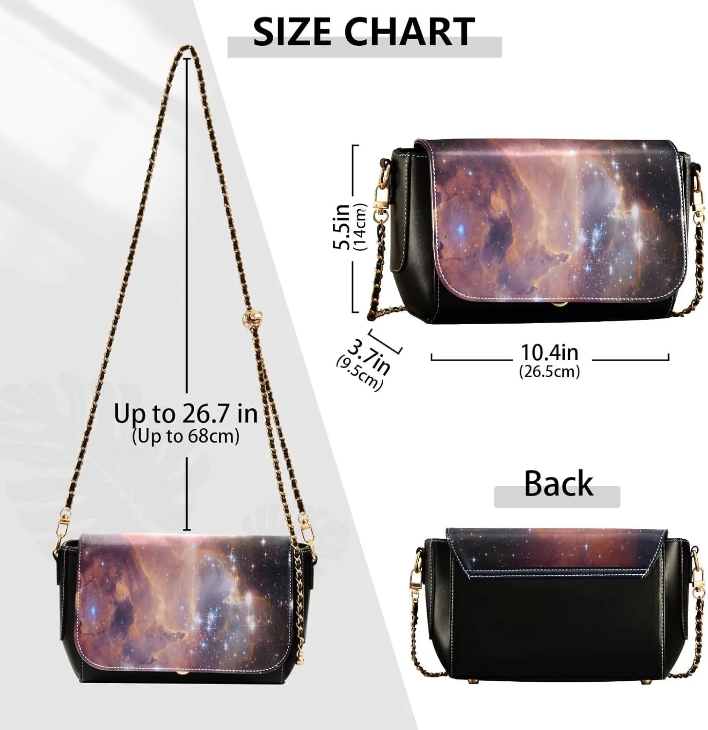 Crossbody Bags for Women Trendy Women's Black Shoulder Bag Small PU Leather Flap Cross Body Bag Handbags
