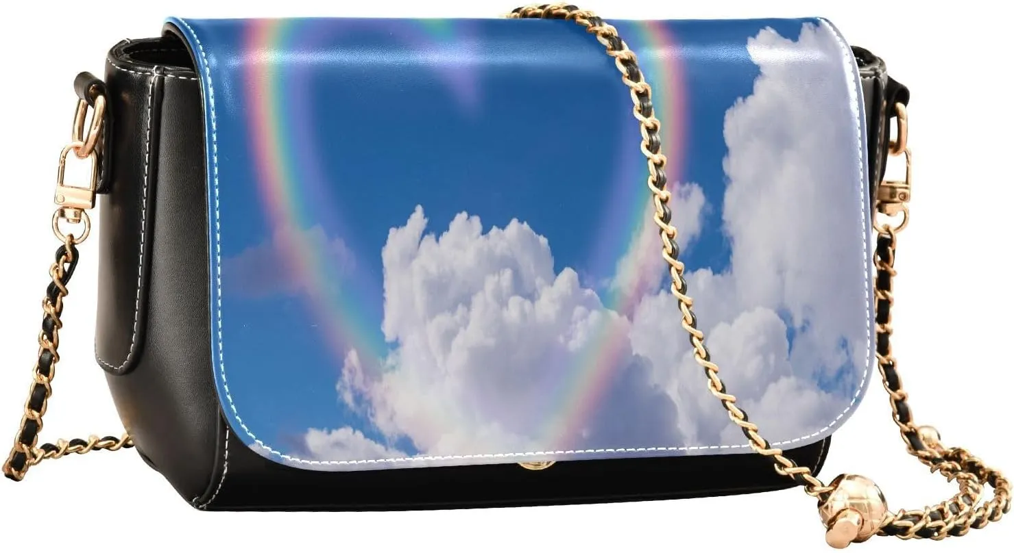 Crossbody Bags for Women Trendy Women's Black Shoulder Bag Small PU Leather Flap Cross Body Bag Handbags