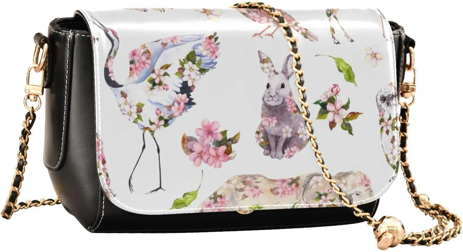 Crossbody Bags for Women Trendy Women's Black Shoulder Bag Small PU Leather Flap Cross Body Bag Handbags