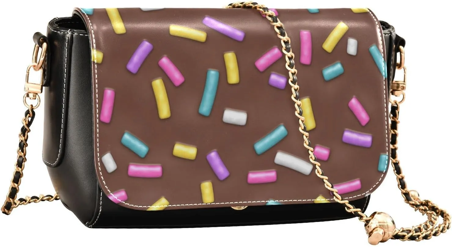 Crossbody Bags for Women Trendy Women's Black Shoulder Bag Small PU Leather Flap Cross Body Bag Handbags