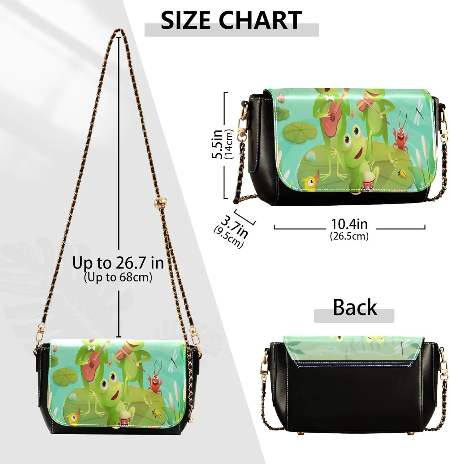 Crossbody Bags for Women Trendy Women's Black Shoulder Bag Small PU Leather Flap Cross Body Bag Handbags