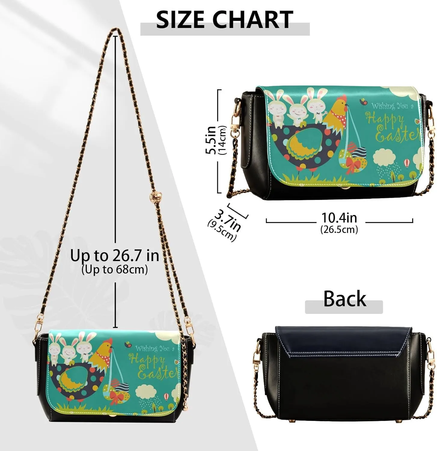 Crossbody Bags for Women Trendy Women's Black Shoulder Bag Small PU Leather Flap Cross Body Bag Handbags
