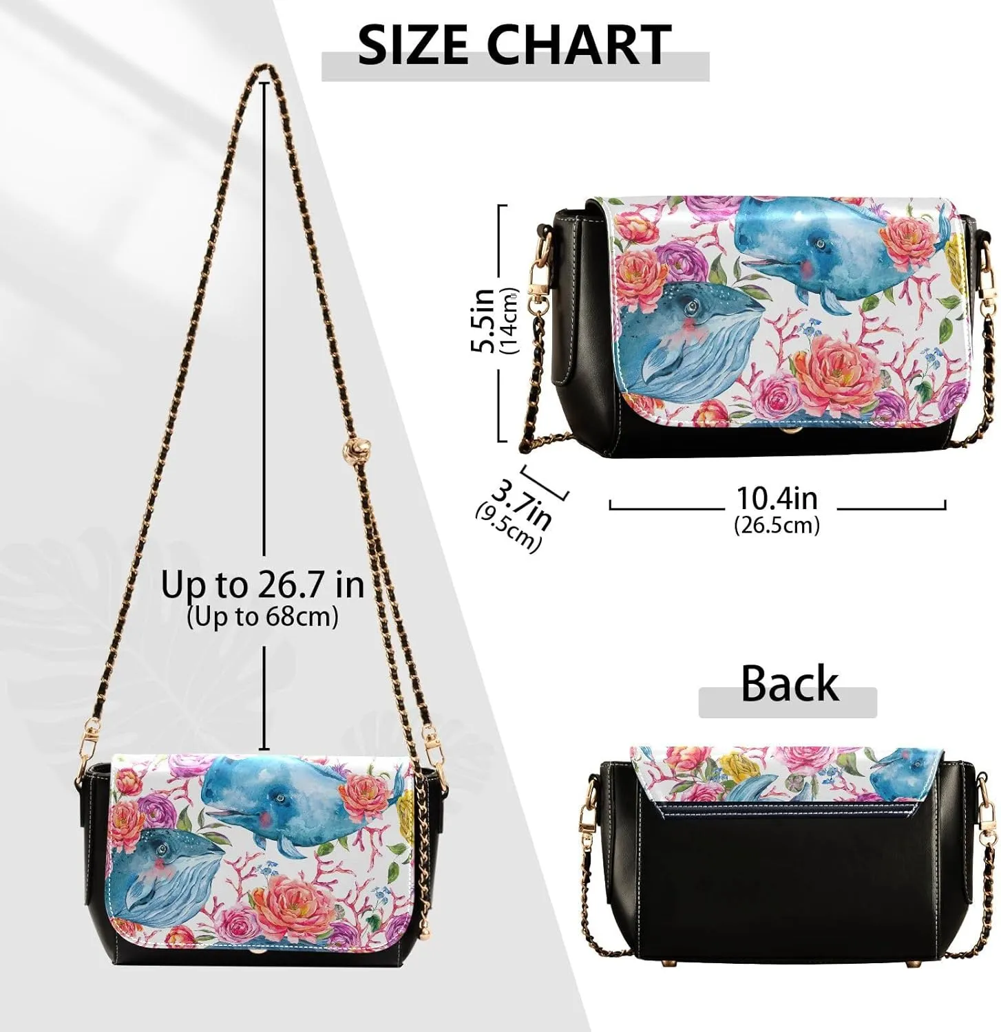 Crossbody Bags for Women Trendy Women's Black Shoulder Bag Small PU Leather Flap Cross Body Bag Handbags