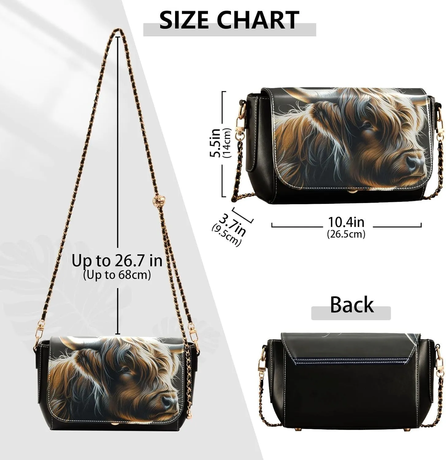 Crossbody Bags for Women Trendy Women's Black Shoulder Bag Small PU Leather Flap Cross Body Bag Handbags