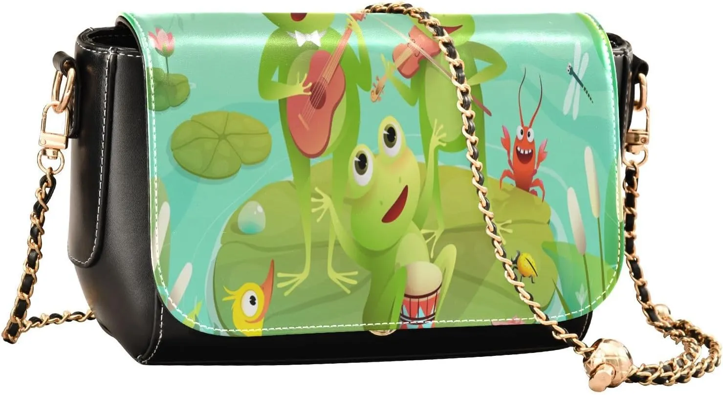 Crossbody Bags for Women Trendy Women's Black Shoulder Bag Small PU Leather Flap Cross Body Bag Handbags
